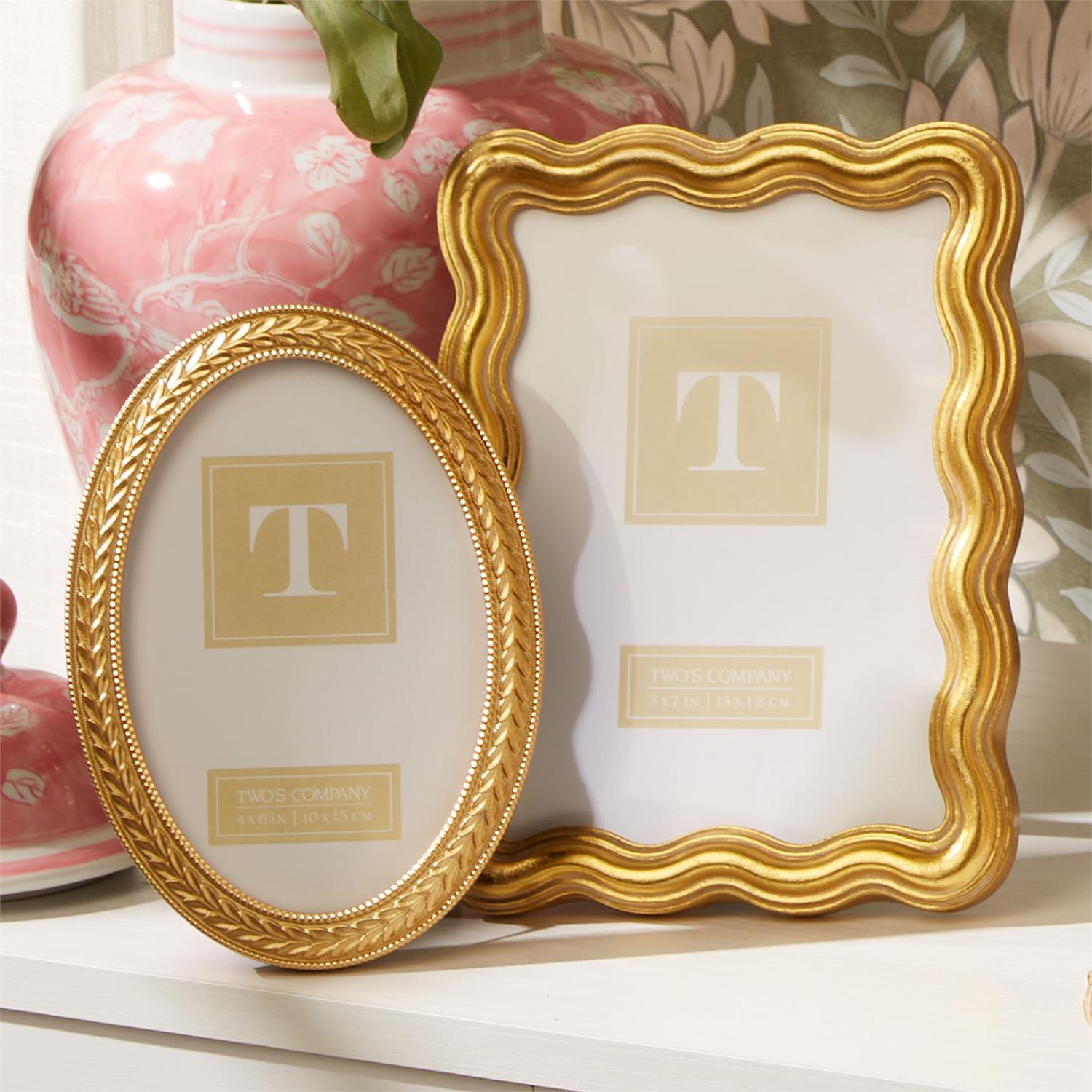 Triple Wave Photo Frames (Set of 2)