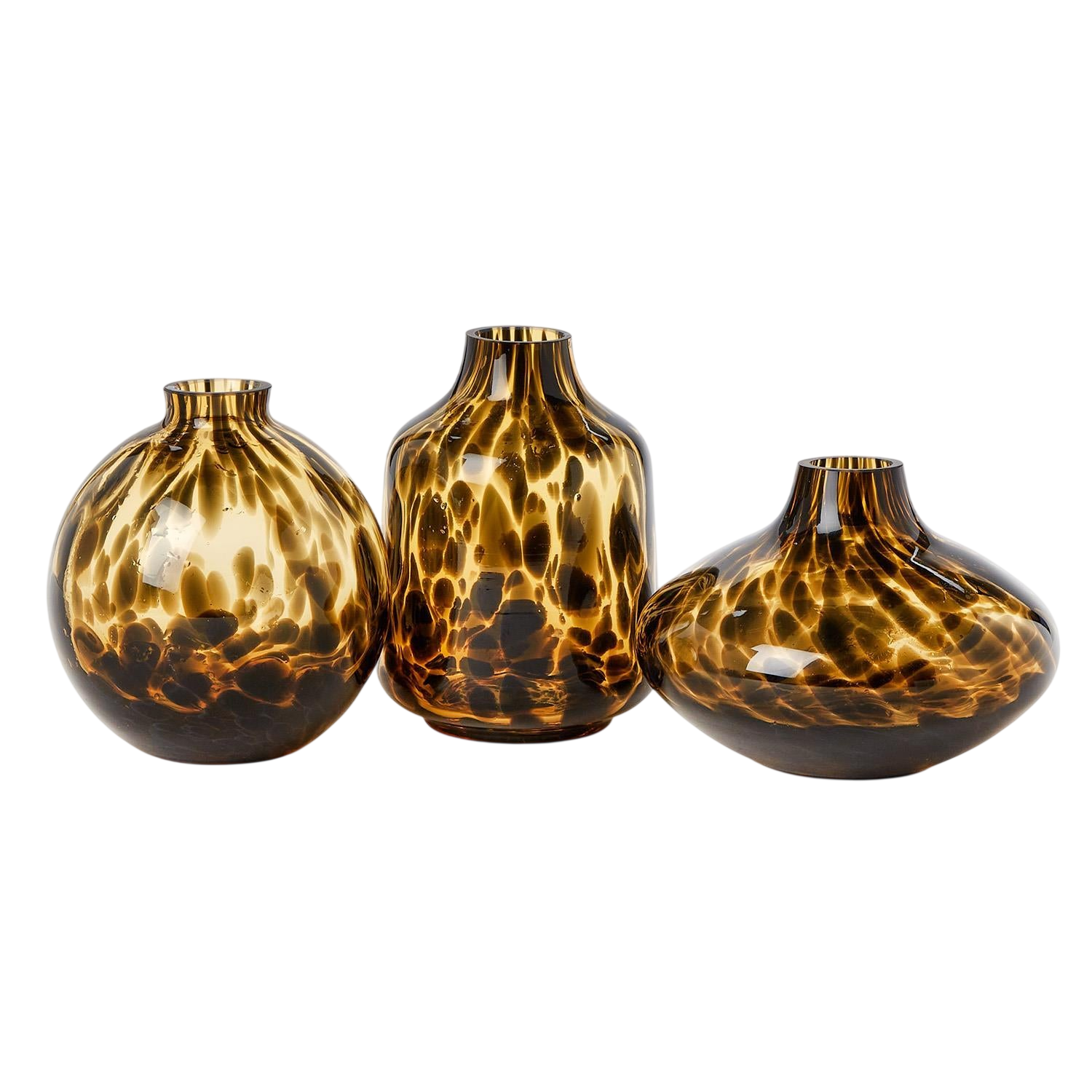 Tortoise Print Vases (Set of 3)