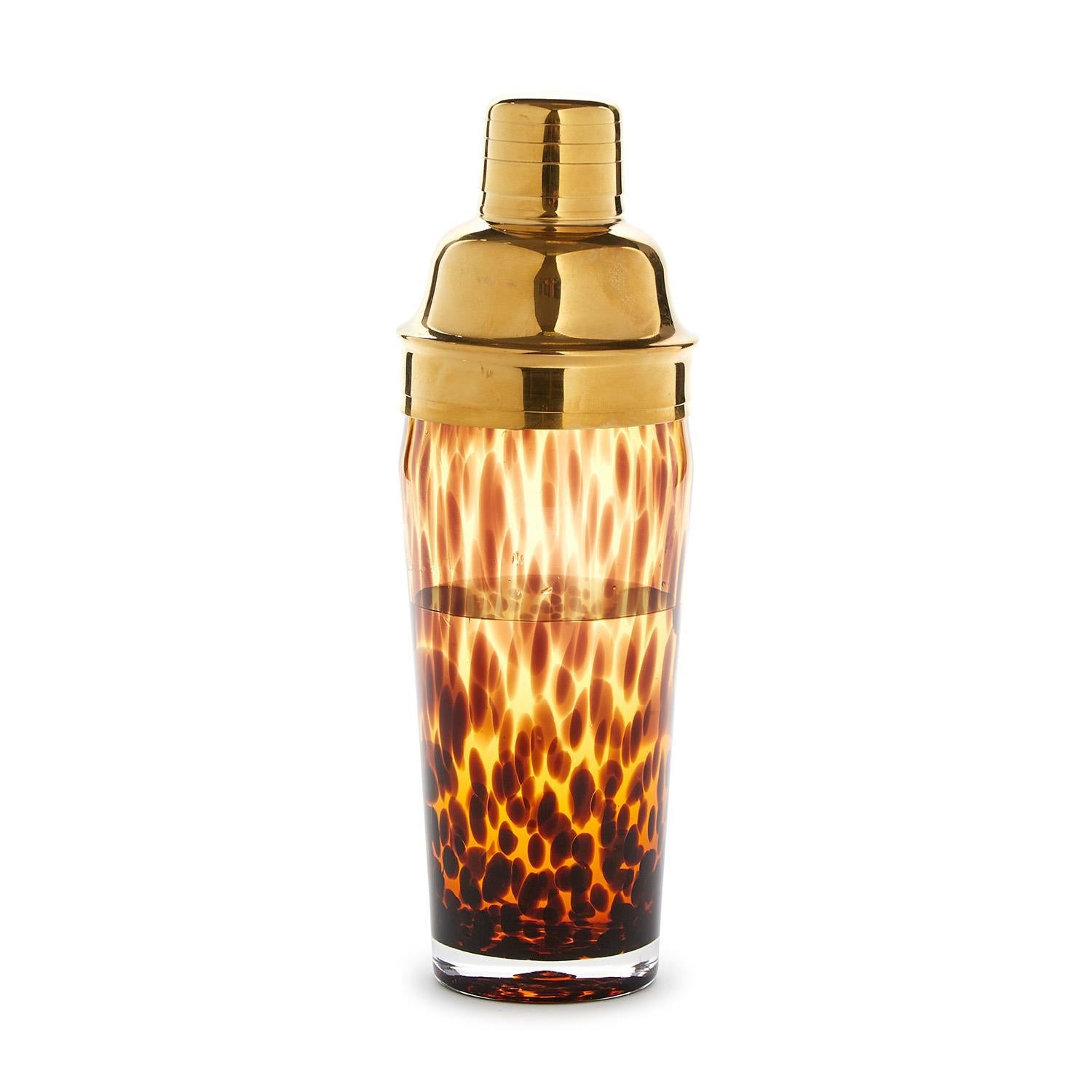 Tortoise Print Cocktail Shaker