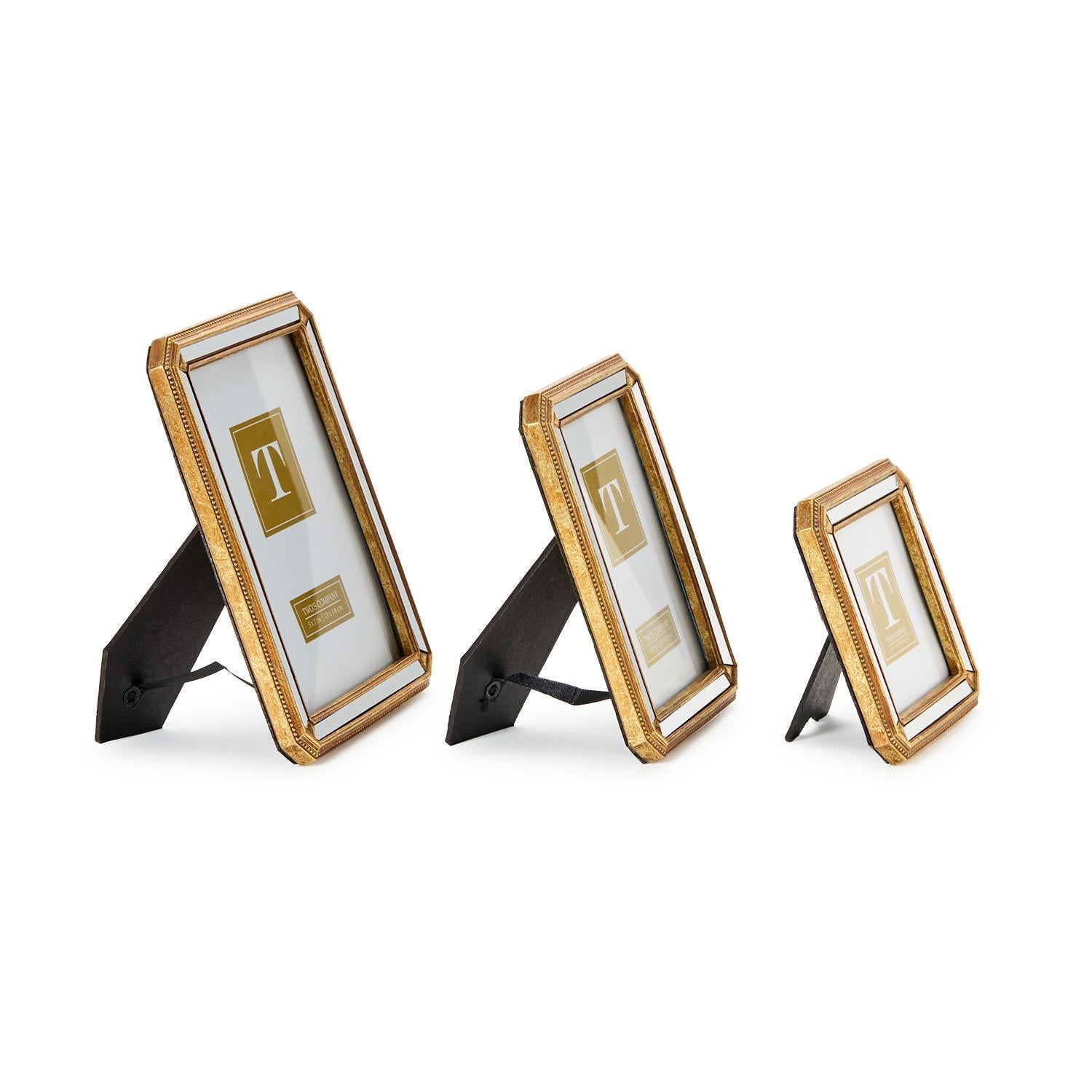 Reflections Beveled Mirror Photo Frames (Set of 3)