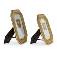 Gold Beaded Photo Frames (Set of 2)