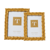 Blonde Faux Bamboo Photo Frames (Set of 2)