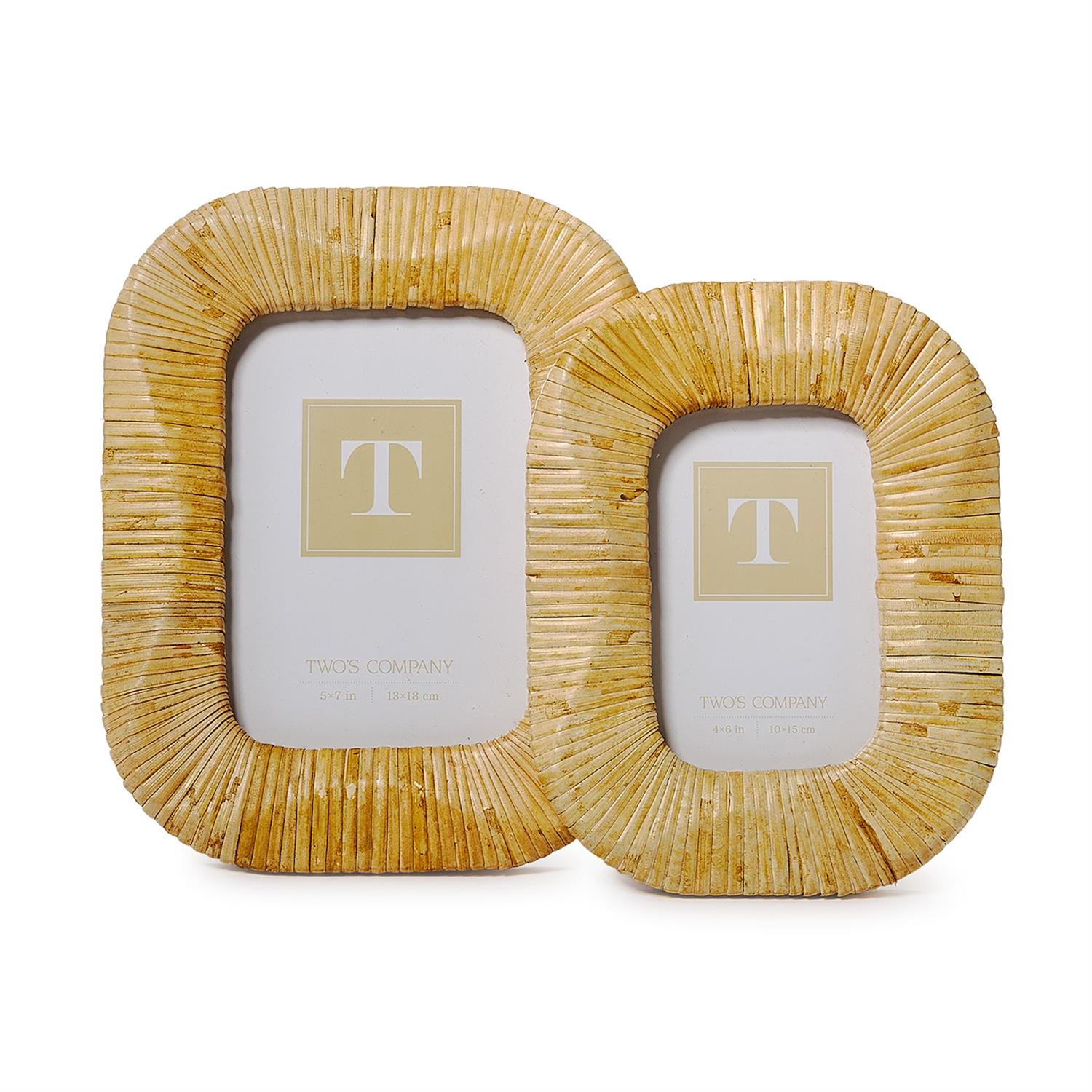 Wave Weave Set of 2 Photo Frames (Set of 2)
