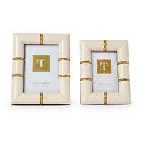Faux Bone Inlay Photo Frames (Set of 2)