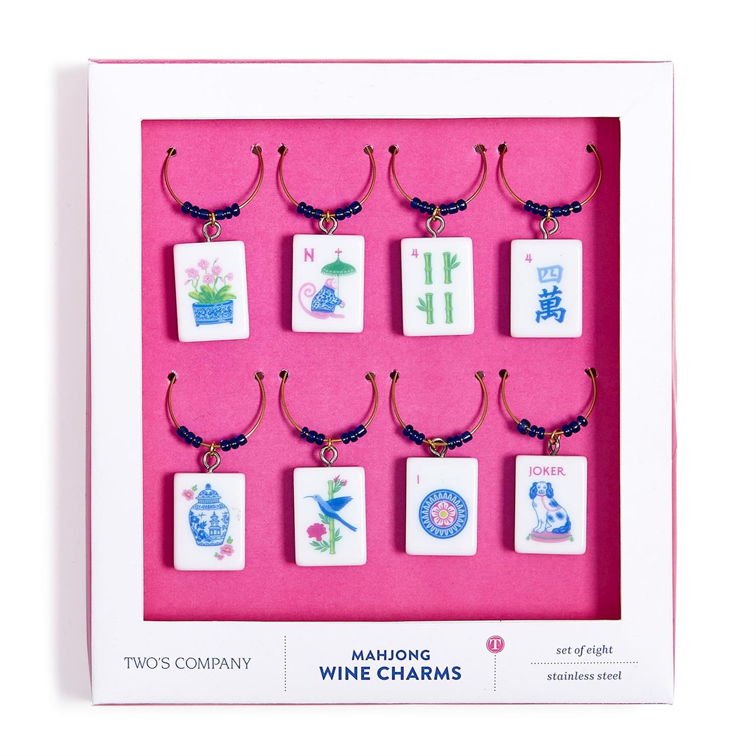 Mahjong Wine Charms (Set of 6)