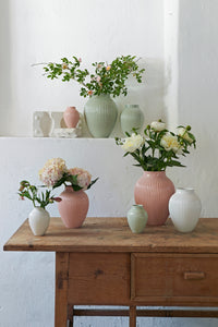 Knabstrup Vase, Pink, Grooves