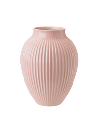 Knabstrup Vase, Pink, Grooves
