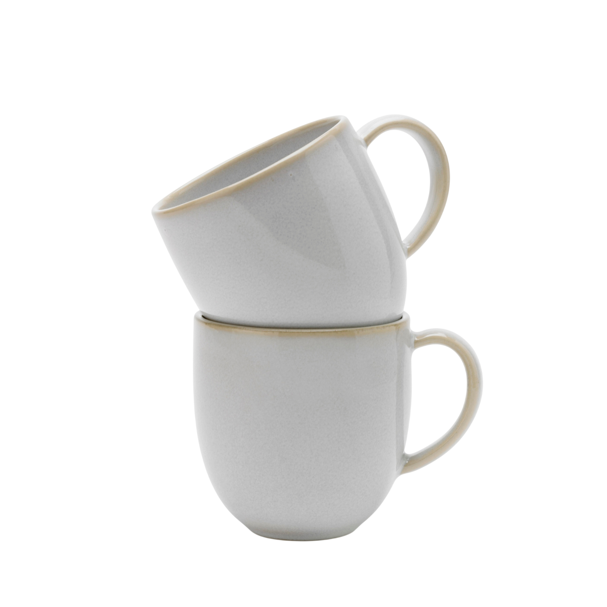 Knabstrup Tavola Mug, White, Set of 2