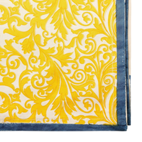 Damask Print Tablecloth - Yellow