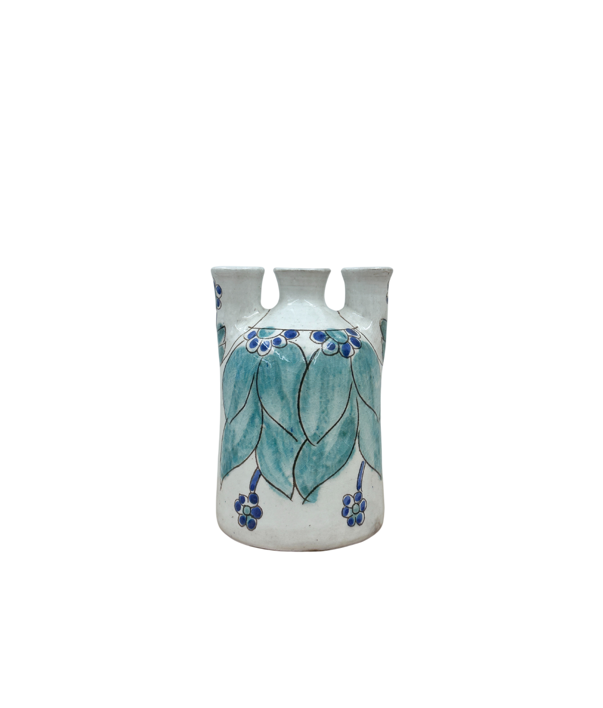 Botero Candleholder,  Blue