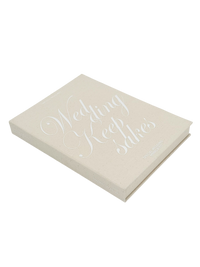 Linen Wedding Keepsake Book Box