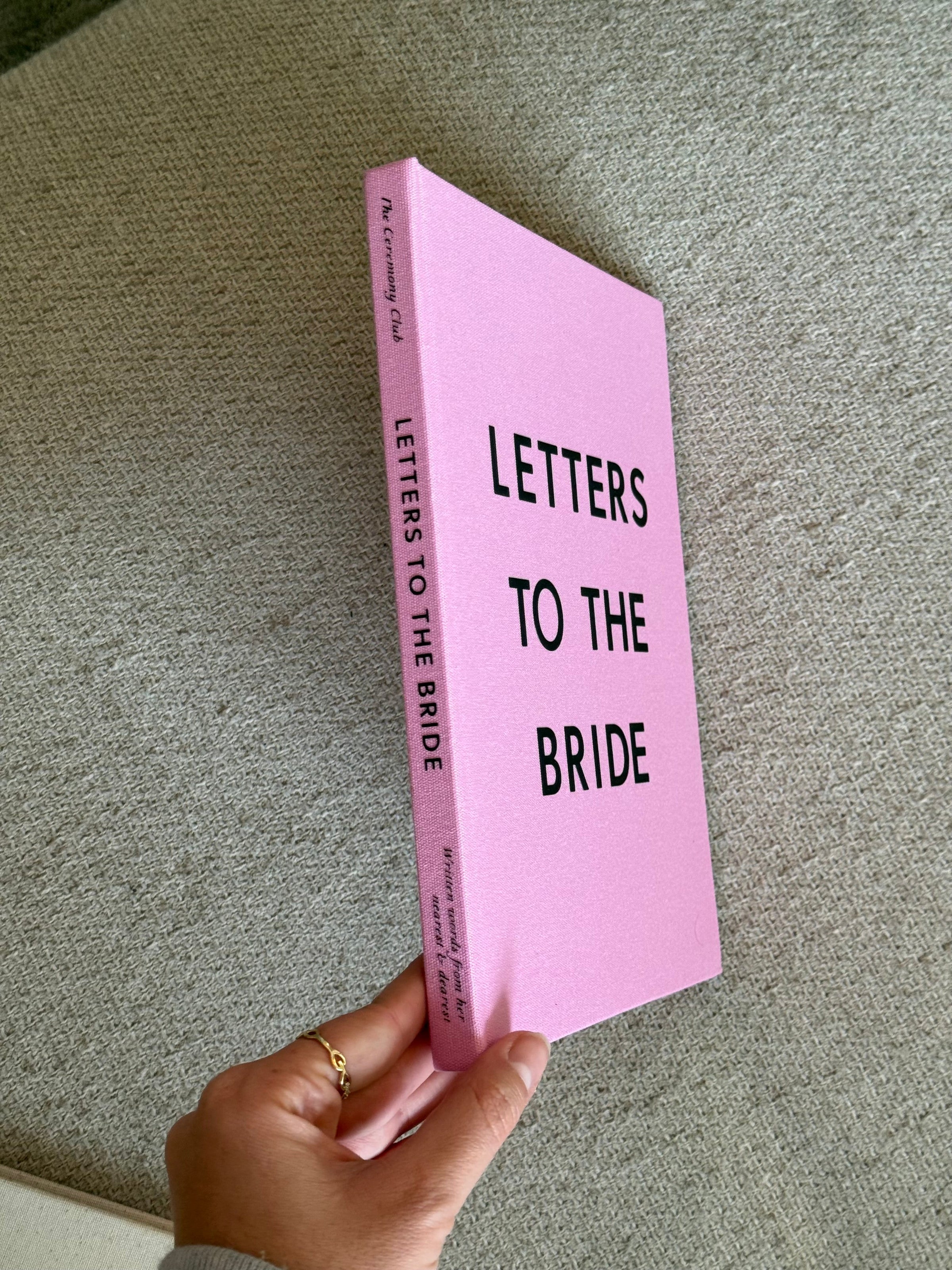Letters to the Bride Book in Pink