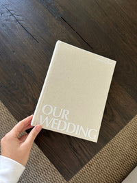 Wedding Photo Album in classic linen