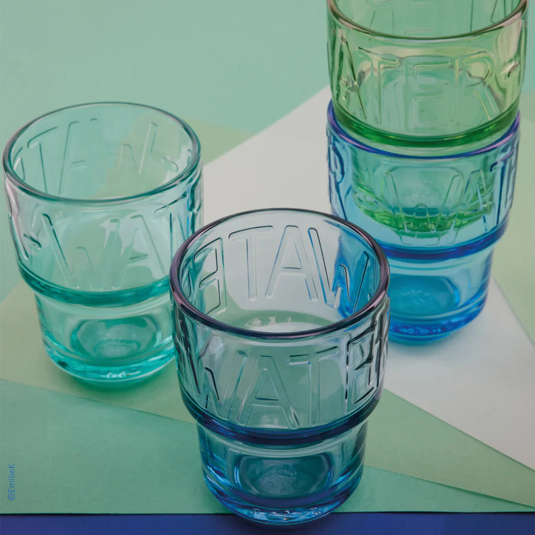 Assorted Colors Water Tumblers – Set of 4