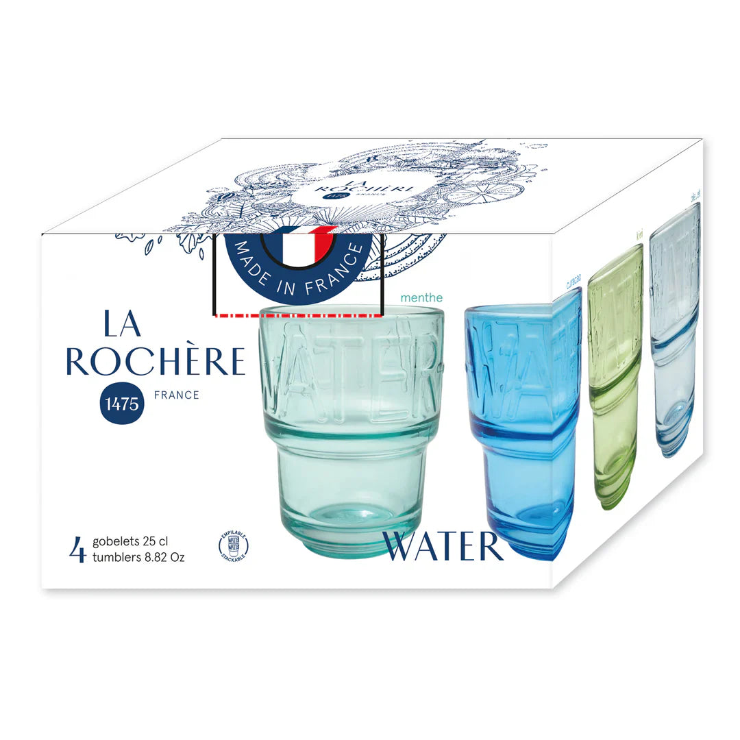 Assorted Colors Water Tumblers – Set of 4