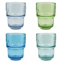 Assorted Colors Water Tumblers – Set of 4