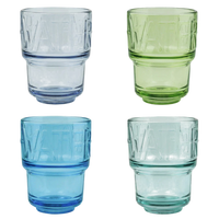 Assorted Colors Water Tumblers – Set of 4
