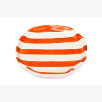 Ceramic Stripe Appetizer Plate (Set of 6)
