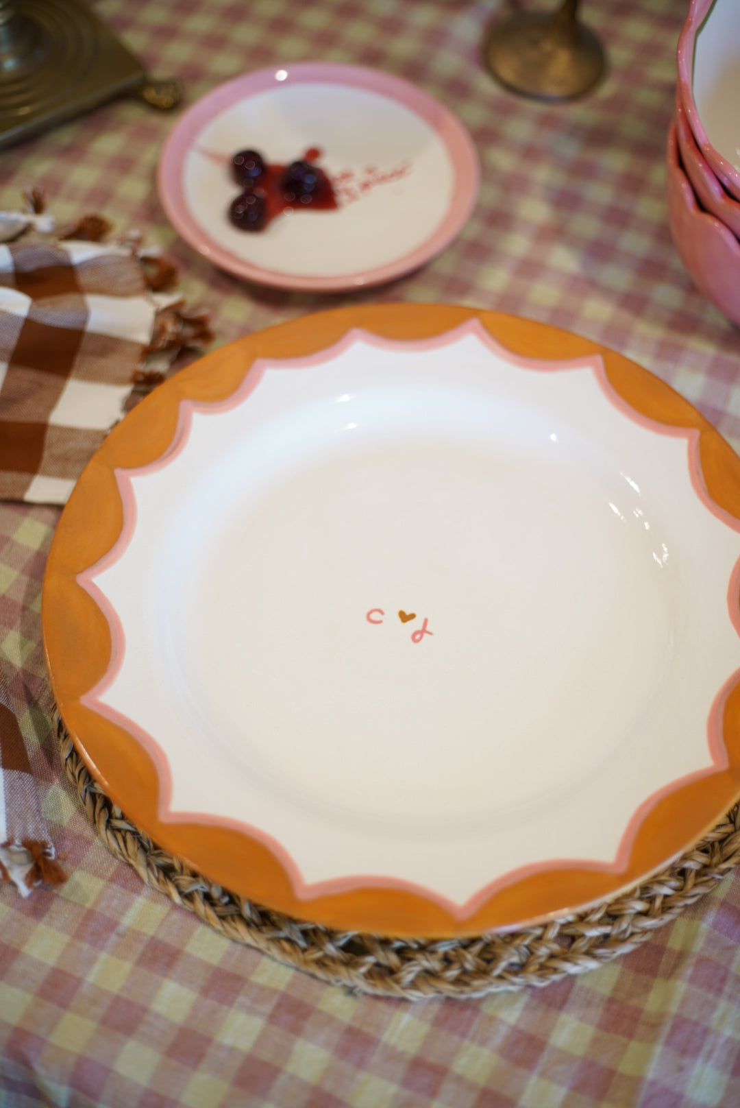Hand-Painted Custom Dinner Plates