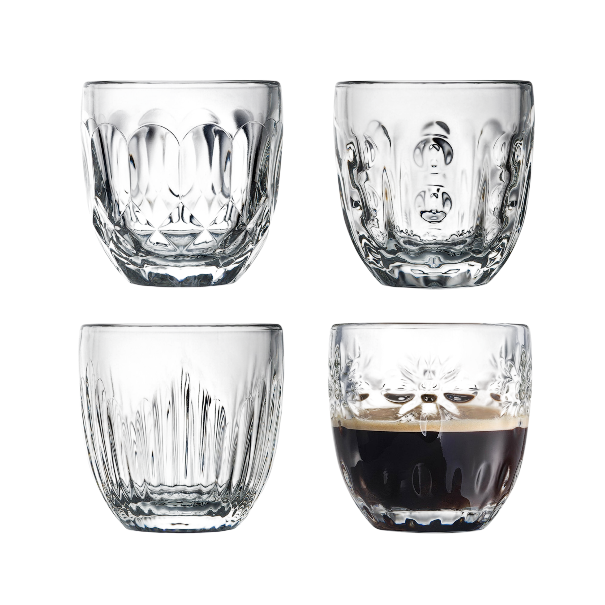 Troquet Assorted Espresso Cup Set -4