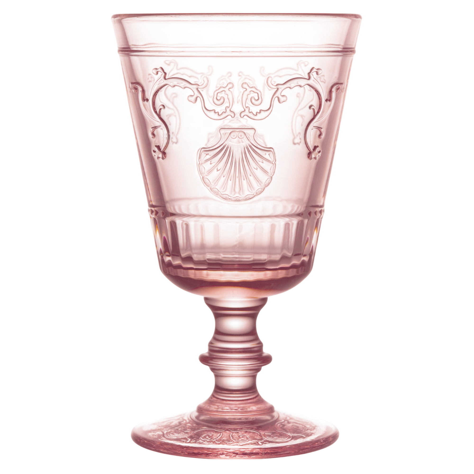 Versailles Stemmed Glass Rose Pink – Set of 6