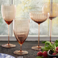 Quinn Amber White Wine Glasses, Set of 2