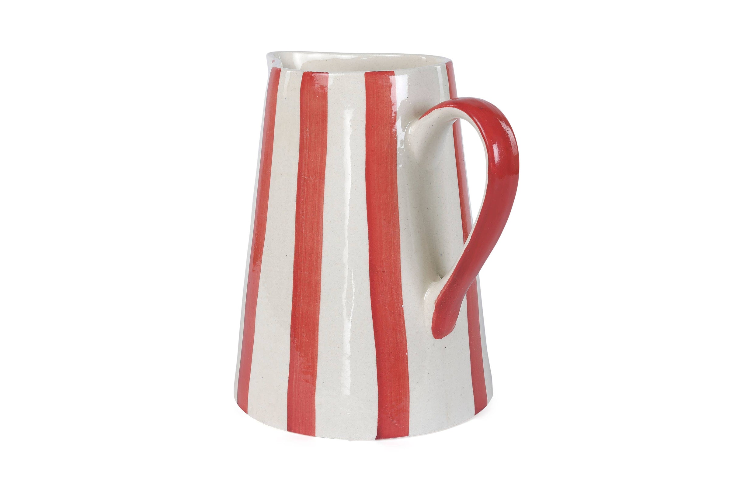 Ceramic Stripe Pitcher