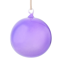 Glass Bubble Balls - Amethyst (Set of 3)