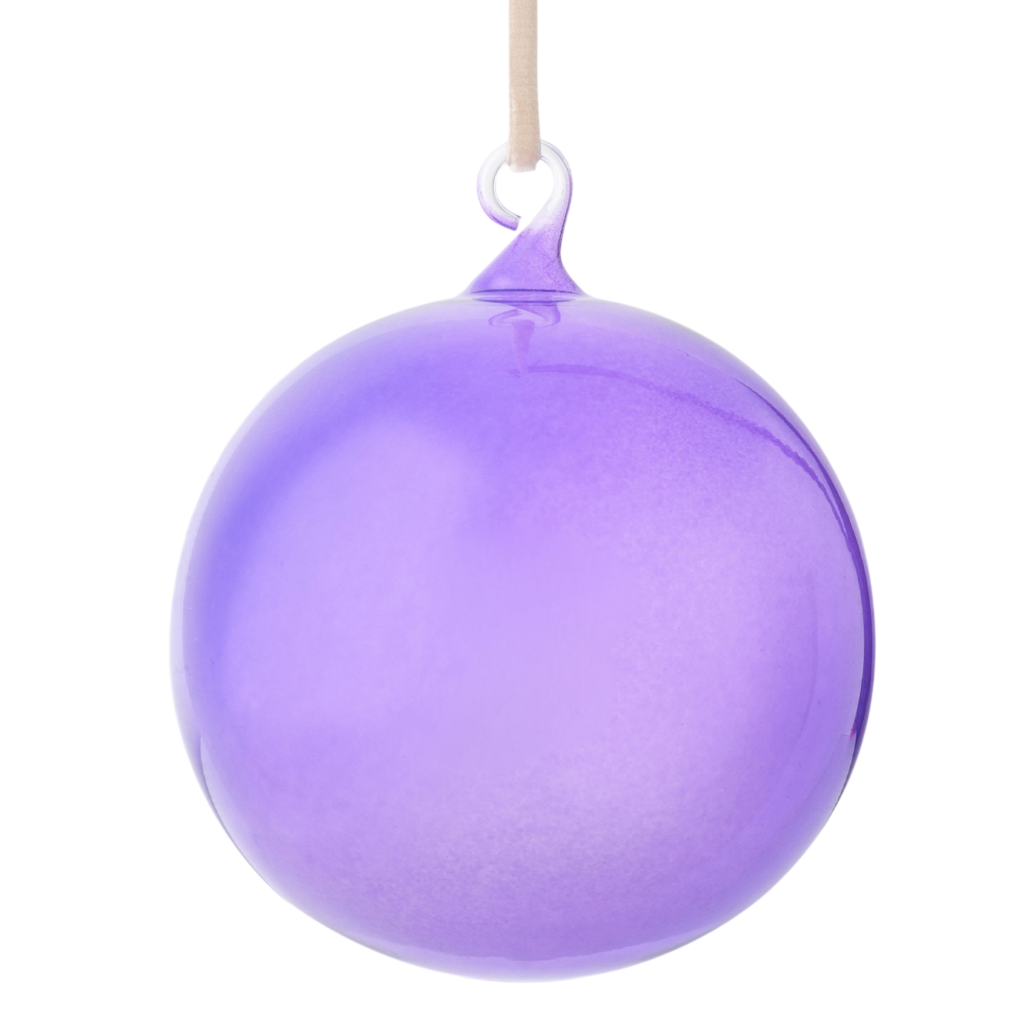 Glass Bubble Balls - Amethyst (Set of 3)