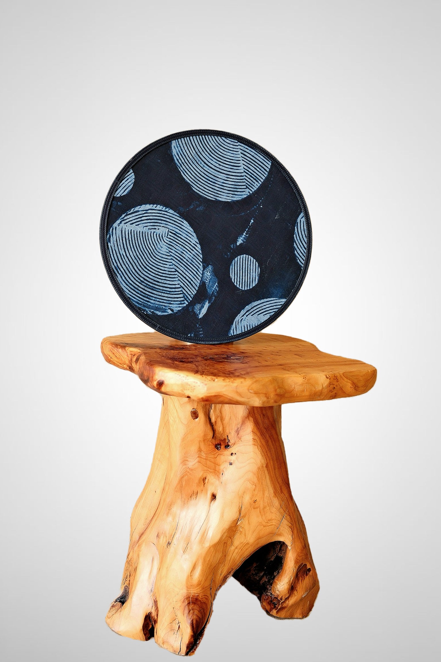 Halo Serving Tray in Midnight Blue