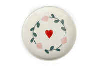 Ceramic Amour Petal Dessert Plates (Set of 2)