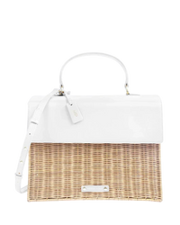 THE LARGE LUNCHER - WHITE WICKER