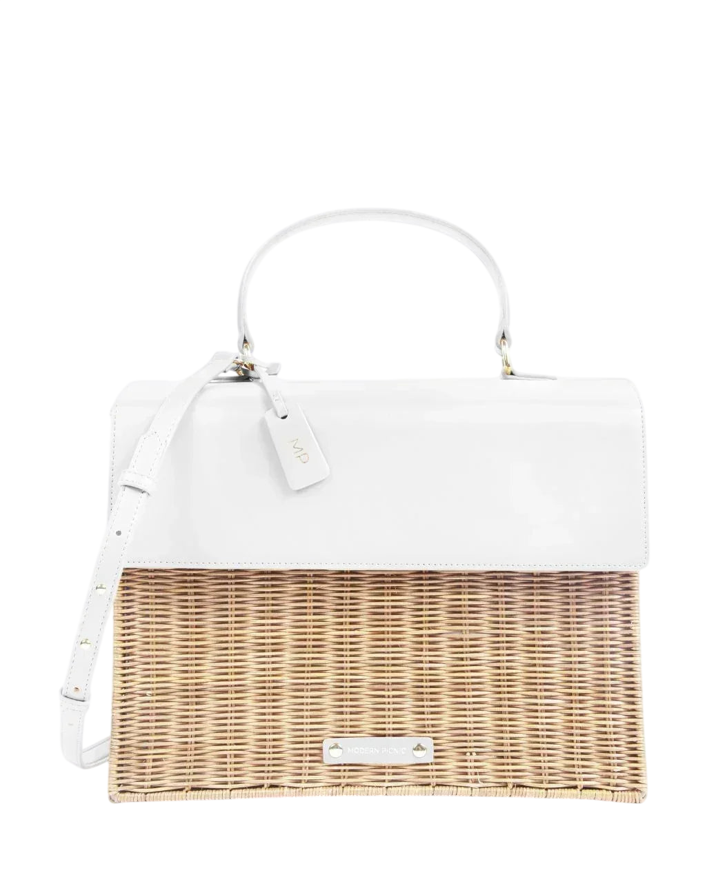 THE LARGE LUNCHER - WHITE WICKER