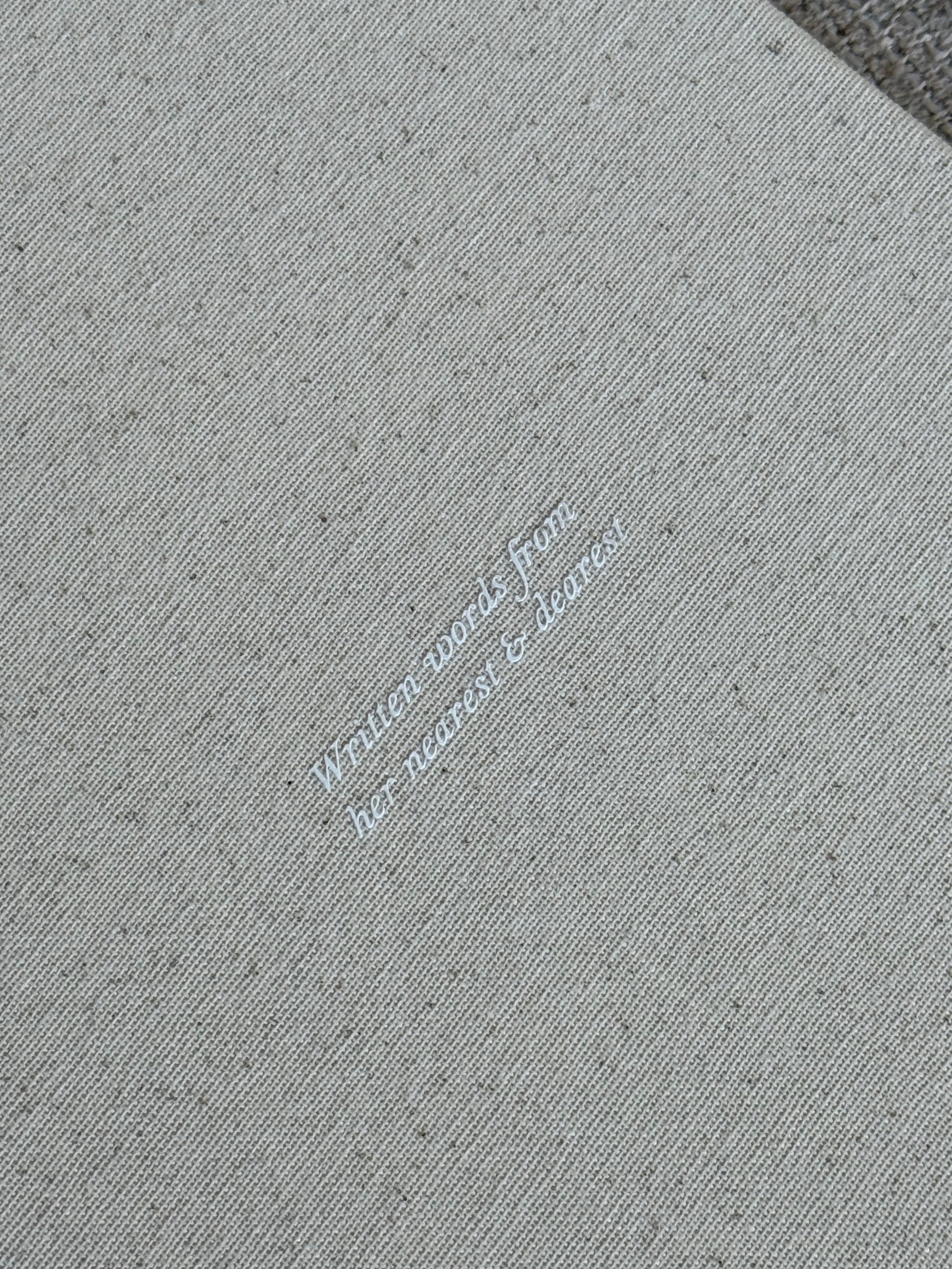 Letters to the Bride Book in Classic Linen