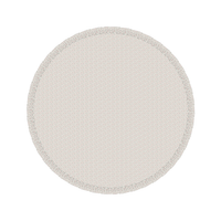 Mildred Floral Cream 120" Round Ruffled Tablecloth