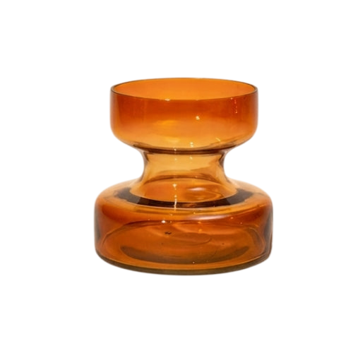 Slate Brown Vase | Handcrafted Glass | 5.90 x 5.90 x 5.51 in (Set of 2)