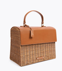 THE LARGE LUNCHER - BROWN WICKER