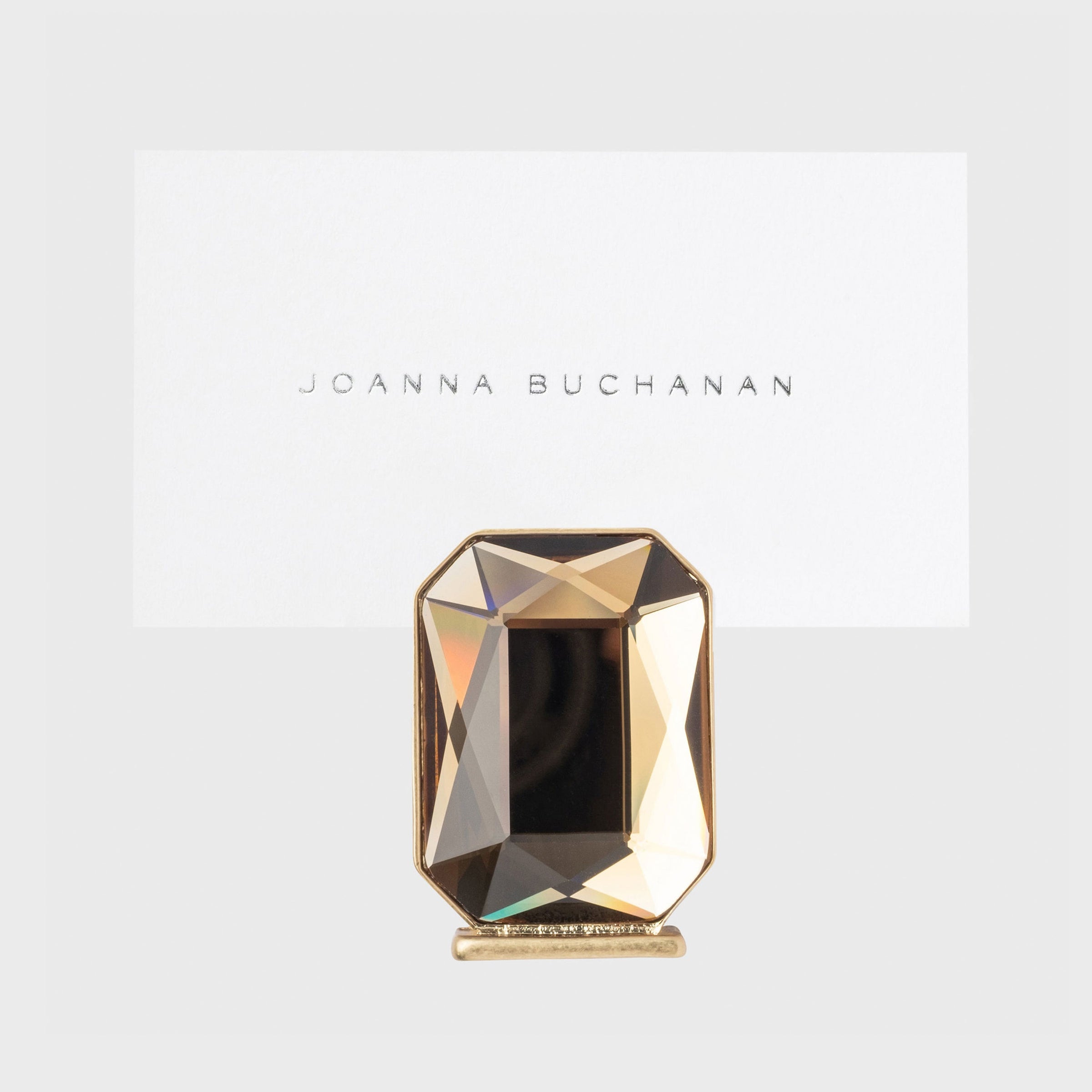 Single Gem Placecard Holder - Topaz (Set of 2)