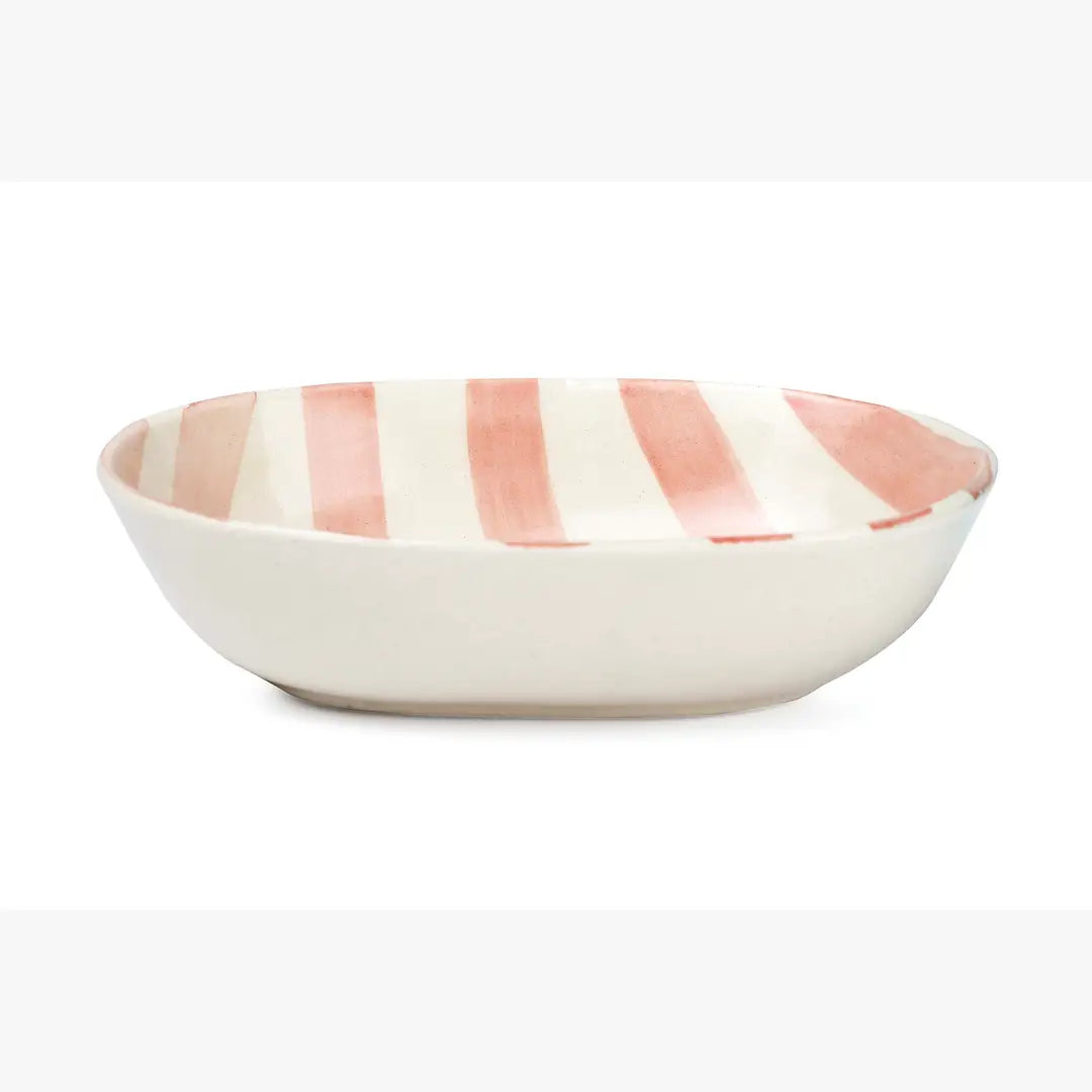 Ceramic Stripe Bowl (Set of 2)