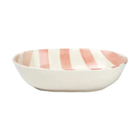 Ceramic Stripe Bowl - Pink (Set of 2)