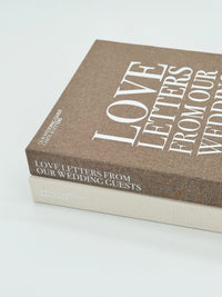 Wedding Guest Love Letters Keepsake Book Box