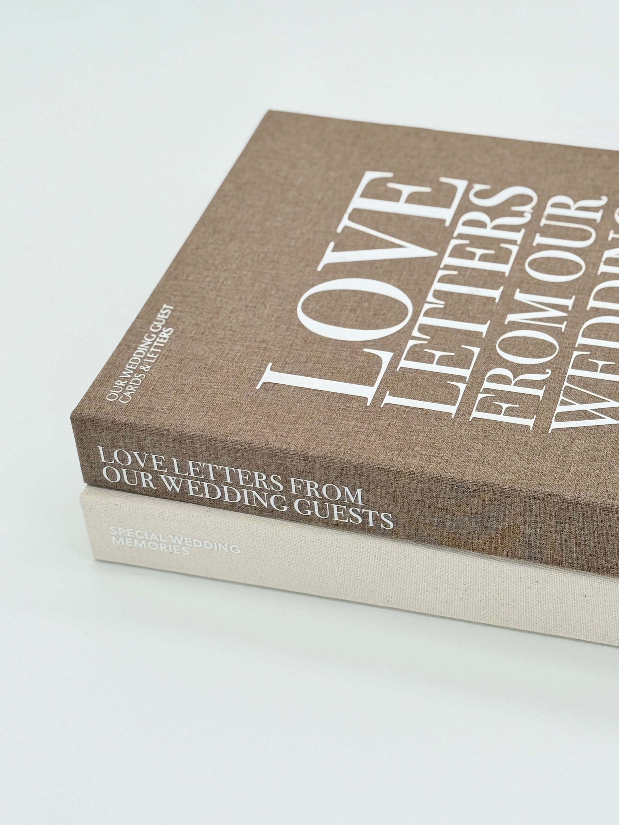 Wedding Guest Love Letters Keepsake Book Box