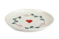 Ceramic Amour Petal Dessert Plates (Set of 2)