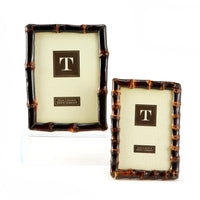 Wood Bamboo Photo Frames (Set of 2)