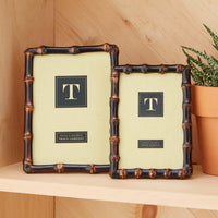 Wood Bamboo Photo Frames (Set of 2)