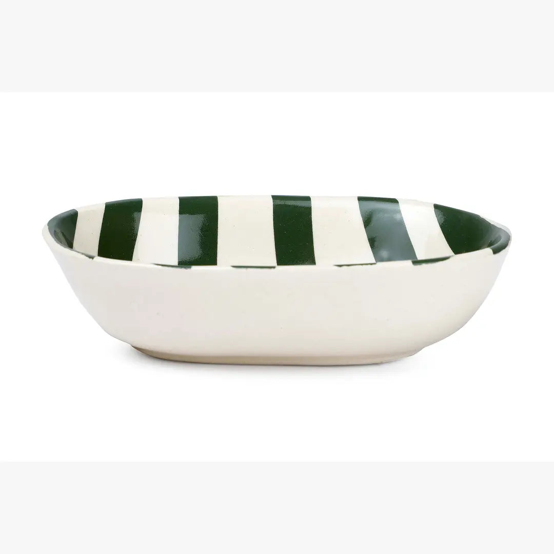 Ceramic Stripe Bowl (Set of 2)