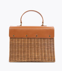 THE LARGE LUNCHER - BROWN WICKER