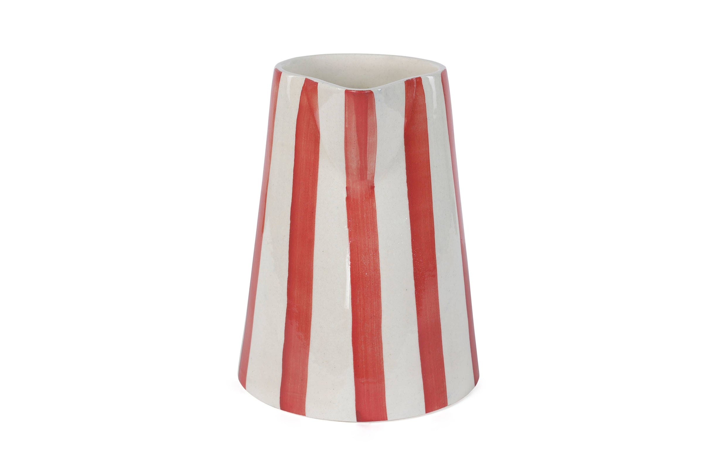 Ceramic Stripe Pitcher