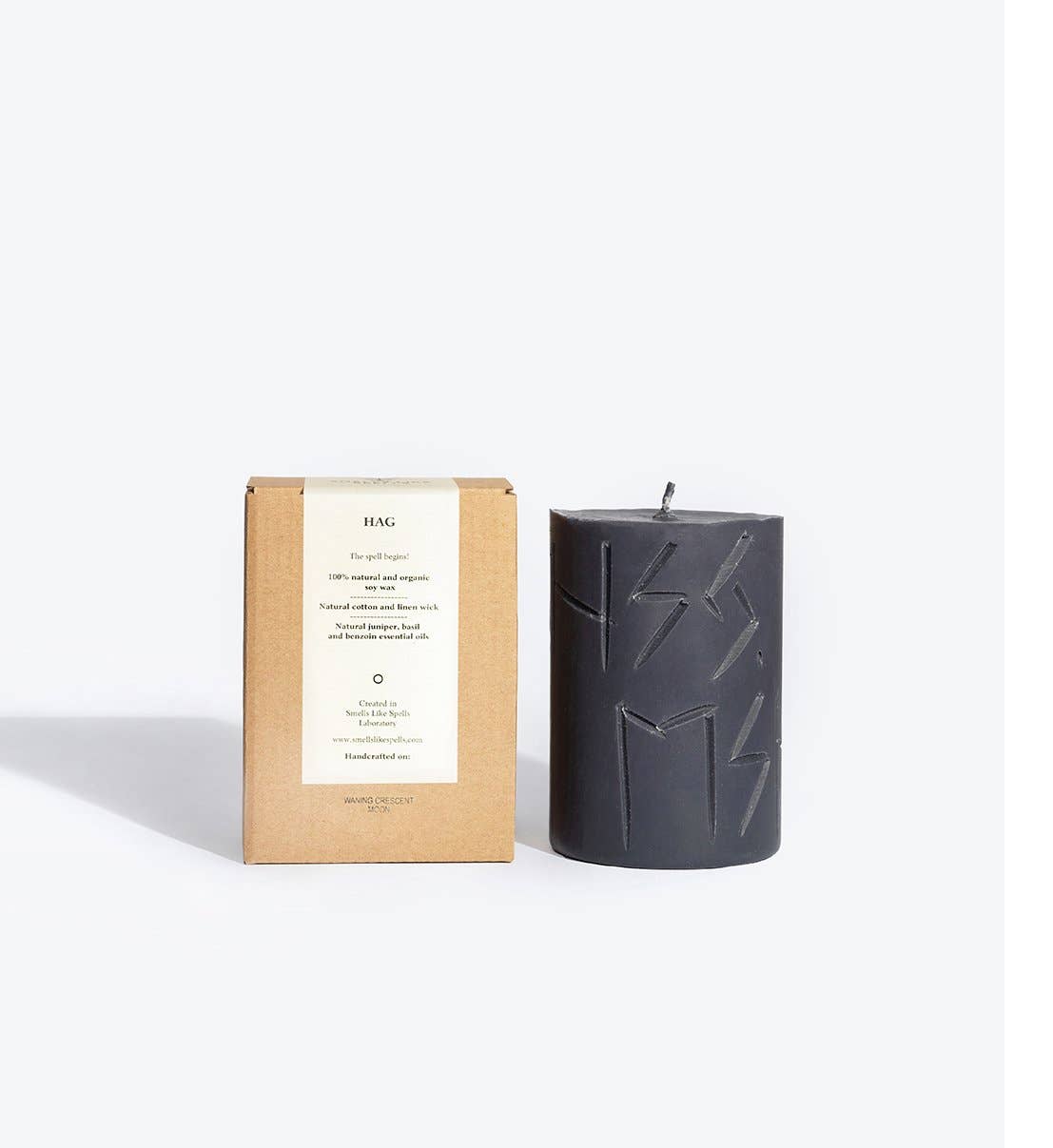 Hag | Scented Pillar Candle based on Norse Magic | Purify