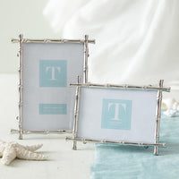 Silver Bamboo Photo Frames (Set of 2)